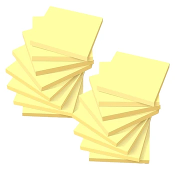 16 ספרים עם סך של 1,600 פתקיות דביקות צהובות מזכר הערות המשרד תזכורת פתק נייר.