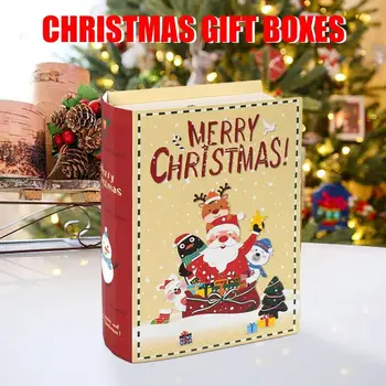 5 יח ' חג שמח קופסאות מתנה דקורטיבית קופסא ספר צורה ממתקי קופסא מתנה בלעדית עיצוב קופסאות מתנה עבור המפלגה קישוט הבית