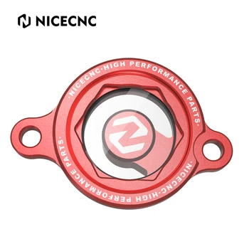 NiceCNC שקוף מנוע מסנן שמן לכסות את הכובע על הונדה CRF450R CRF450L CRF250R CRF 450 250 X RX RWE RL-R L מסנן שמן שומר