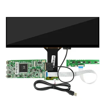 NV127H4M-NX1 12.7 אינץ ' LCD ברזולוציה 2880x864 IPS נמתח בר למחשב תת משני מסך AIDA64 עם כונן לוח