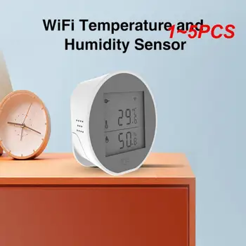 Tuya Wifi טמפרטורה ולחות חיישן חכם אלחוטי מד לחות גלאי עם מסך LCD תצוגה דיגיטלית