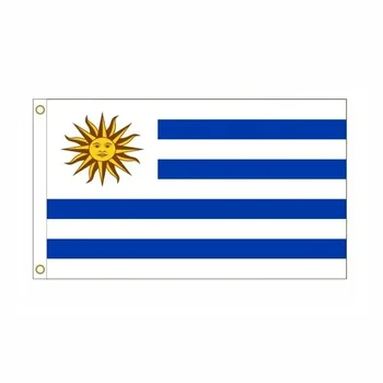 אורוגוואי דגל אורוגוואי דגל לאומי מזרחי הרפובליקה תפאורה חיצונית 90x150cm פוליאסטר