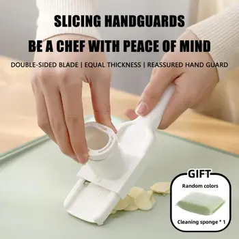 ירקות Slicers פירות מגרסות בצל חותך שום לוחץ עם Handguard להב פלדה אל חלד גאדג ' טים למטבח כלים בבית