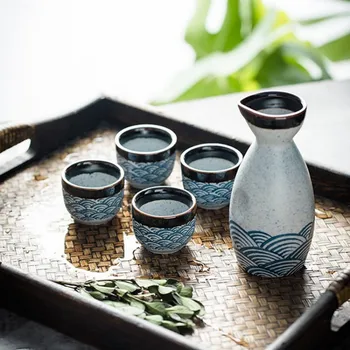 סאקי יפני קנקן יין כוס למען קרמיקה ערכות הביתה סיני באיז ' יו יין חם יותר מחלק כלי חנוכת הבית מתנות