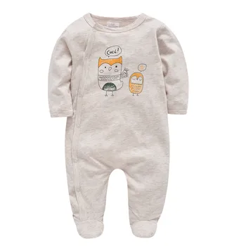 תינוק תינוק Rompers מגניב הדפסה 100% כותנה בגדים היילוד 0-12 חודשים סרבל תינוק תלבושות