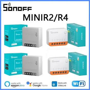 1-5PCS SONOFF R4 / R2 מיני Wifi מתג מיני קיצוני בית חכם מודול הקול שליטה מרחוק באמצעות Ewelink אפליקציה אלקסה הבית של Google