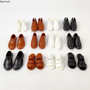 1Pair אופנה נעלי בובה על קן ילד בובה נעלי נעלי נעלי 1/6 זכר, בובות, אביזרים עבור החבר של ברבי הנסיך קן