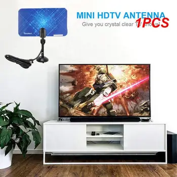 1PCS מקורה אנטנה אווירי רווח גבוה הטלוויזיה Dtv תיבת טלוויזיה תקע 200 מטר מגבר אות מוגבר מקורה Antenne