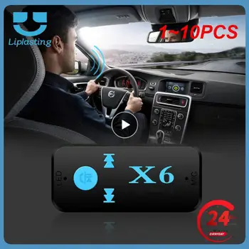 1~10PCS X6 אוניברסלי מקלט Bluetooth V4.1 כרטיס TF תמיכה Handfree לקרוא נגן מוסיקה הטלפון המכונית AUX ב/פלט נגן מוזיקה MP3