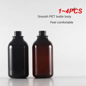 1~4PCS בקבוק השמפו לא בקלות מעוות מחמד סבון בקבוק נייד סבון בקבוק בקבוק קרם ניתן למחזר בקבוק ריק שחור.