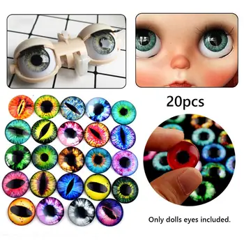 20 יח פלסטיק או זכוכית בובות עיניים DIY אמנות העיניים מצחיק לילדים צעצועים דינוזאור חיה עיניים הזמן רן אביזרים