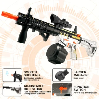 2024 משודרג M416 חשמלי Blaster צעצועים במהירות גבוהה מתיז מים כדור אקדח צעצועים מתנת חג המולד מתנת