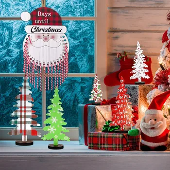 24 Candys מקל חג המולד תלוי התגלויות לוח השנה חג מסוגנן סופר המתכנן הדלת הקדמית.