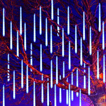 32/24/16/8 צינורות מטאורים LED מחרוזת אור חיצוני עמיד למים פיות האור מסיבת רחוב גרלנד עץ חג מולד קישוט