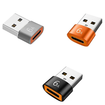 6א סוג C ל-USB 3.0 מתאם OTG USB C נקבה ל-USB זכר ממיר עבור Samsung Xiaomi Huawei