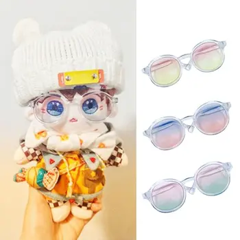 9cm קטיפה בובה משקפיים אופנה 3 צבעים בובה משקפיים צבעוניים, משקפי סקי 20cm חמוד כותנה בובות/1/3 1/4 1/6 BJD בובות