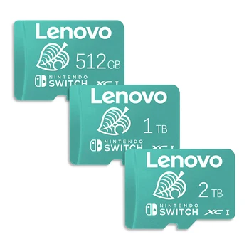 Lenovo 2TB 128GB כרטיס זיכרון SD High Speed Class 10 TF כרטיס 4K Ultra-HD וידאו A2 כרטיס SD/TF כרטיס זיכרון פלאש עבור 