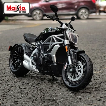 Maisto 1:12 2021 דוקאטי X Diavel S סגסוגת מירוץ אופנוע מודל Diecast מתכת רחוב אופנוע ספורט מודל הילדים צעצוע מתנות