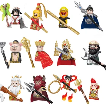 MOC אבני הבניין המיתולוגיה מסע למערב השמש Wukong אדום ילד שור מלך השד יאנג ג ' יאן טאנג Sanzang דמויות לבנים צעצועים