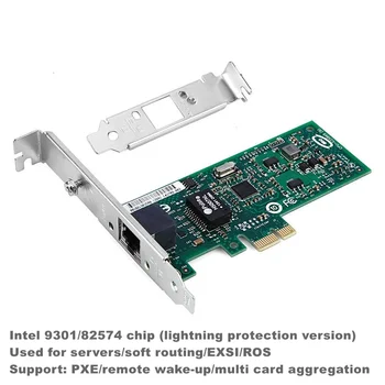 PCI-E X1 1G RJ45 רשת Gigabit Ethernet כרטיס PCIE ניק EXPI 9301CT בקר מידע 82574 L