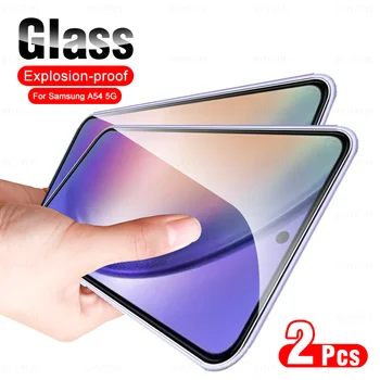 SamsungA54 5G זכוכית עבור סמסונג גלקסי A54 5G 2Pcs זכוכית מחוסמת Samsang Sumsung 54 54A 6.4