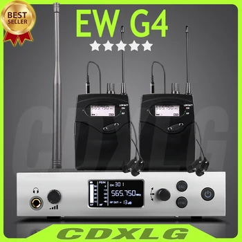 Top איכות！EWG4 UHF אלחוטי באוזן מערכת ניטור，ערוץ תדרים Selecable，מקצועי זמר על הבמה די ג ' יי