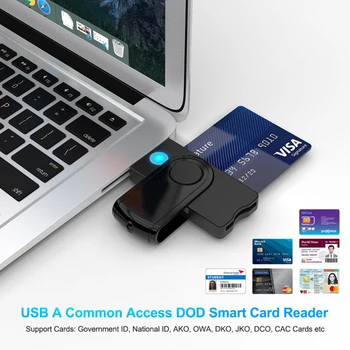 USB 2.0 קורא כרטיסים חכמים מיקרו SD/TF זיכרון ID בנק EMV אלקטרוני DNIE Dni אזרח Sim Cloner מחבר מתאם מחשב PC