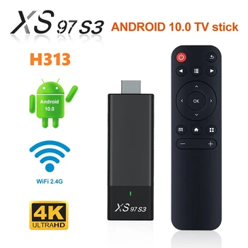 XS97 S3 Smart TV Stick Set Top Box H313 אינטרנט HDTV 4K HDR טלוויזיה מקלט 2.4 G 5.8 G Wireless Wifi אנדרואיד Media Player 10