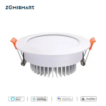 Zemismart WiFi משנה-מוסמך LED Downlight RGBCW סביב מנורת תקרה 2.5 3.5 4 אינץ ' סירי אלקסה הבית של Google Smartthings שליטה