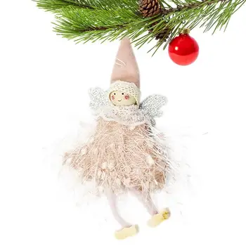 אנג 'ל קישוטי חג המולד חמוד עץ חג המולד אנג' ל מעודן מלאך קישוטים דקורטיביים פיות בובות עבור מסיבת החג
