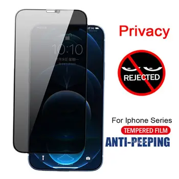 זכוכית מחוסמת אנטי טביעת אצבע אנטי-ריגול טלפון סרט מגן עבור iPhone 13/13 מיני/13 Pro/Pro 13 מקס/14/14 מקס/14 Pro/14P מקס