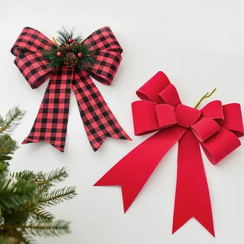 חג המולד קשת PVC תלת מימדי אורן אגוזי עץ חג המולד דקורטיביים תליון