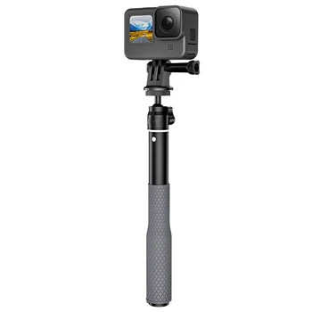 יוניברסל 1/4 מתאם סגסוגת עמיד למים כדור בראש Selfie מקל על DJI/ Insta360/יי סדרת ספורט אביזרים למצלמה