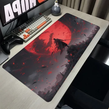 לוחם אדום Mousepad גדול גומי השולחן שטיח לעכבר למשחקים אביזר מחשב גיימר שטיחים מחשב נעילה הקצה זמן מקלדת מחצלות