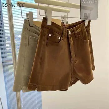 מכנסי ג 'ינס קצרים נשים סלים הקיץ גבוהה המותניים וינטאג' סקסית במצוקה אופנת רחוב סגנון אירופאי אופנתי אופנתי טהור Hotsweet 2023