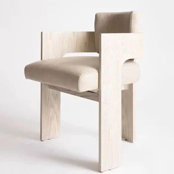 נורדי להירגע כסאות אוכל שולחן טרקלין יהירות השינה אירועים מודרני האוכל הכיסא FloorModerne עץ קישוטים