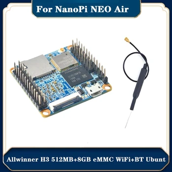 על Nanopi ניאו אוויר Allwinner H3 512MB+8GB EMMC Wifi+Bluetooth Ubuntucore אולטרה קטן הרבה פיתוח המנהלים עם אנטנה ערכות