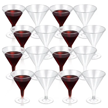 פלסטיק כוסות מרטיני, ברור כוסות יין לשימוש חוזר מסיבת כוסות קינוח בכוסות קוקטייל שמפניה חליל קינוח