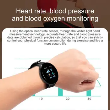 שעון חכם עבור גברים אישה 116Plus צמיד מלא מסך מגע ספורט Bluetooth Smartband D13 Smartwatch כושר עבור אנדרואיד ios
